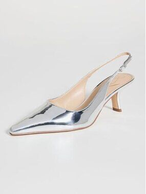 Sam Edelman Bianka Sling Pump Soft Silver 7.5 Medium